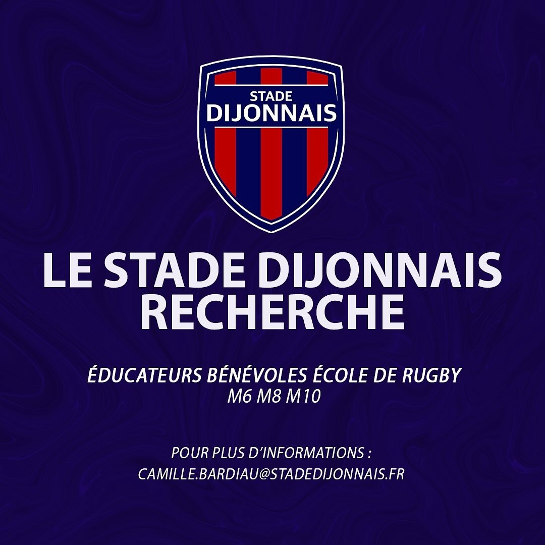 Le stage dijonnais recherche des éducateurs bénévoles pour l'école de rugby