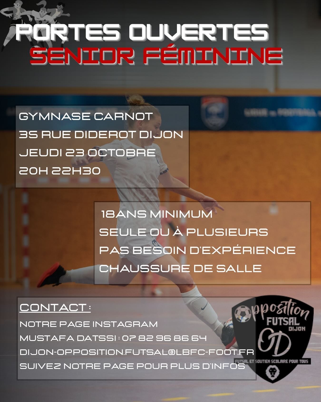 Portes ouvertes senior féminine