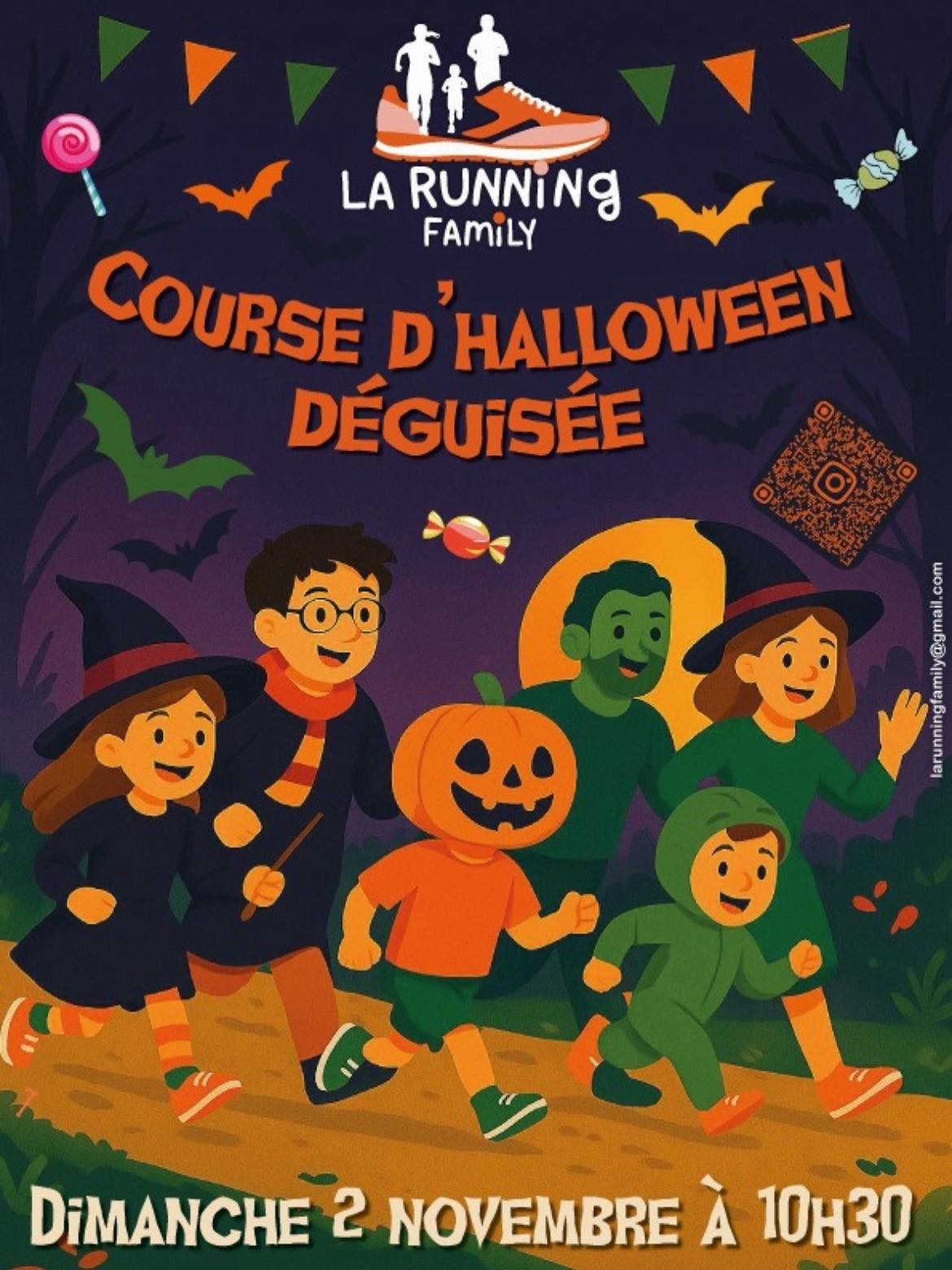Course d'halloween déguisée