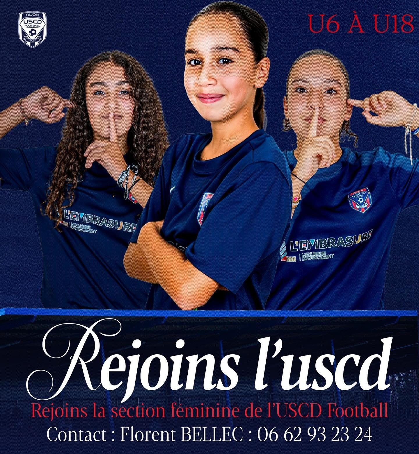 Rejoins la section féminine de l'USCD football