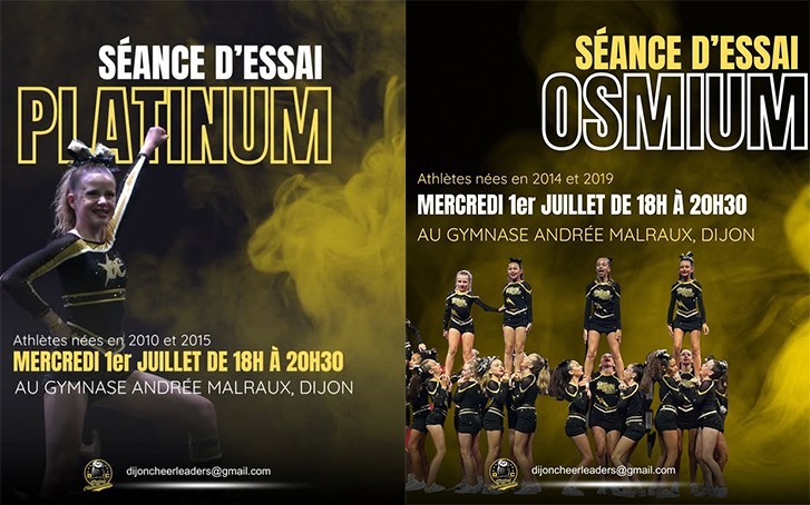 Viens essayer le cheerleading !