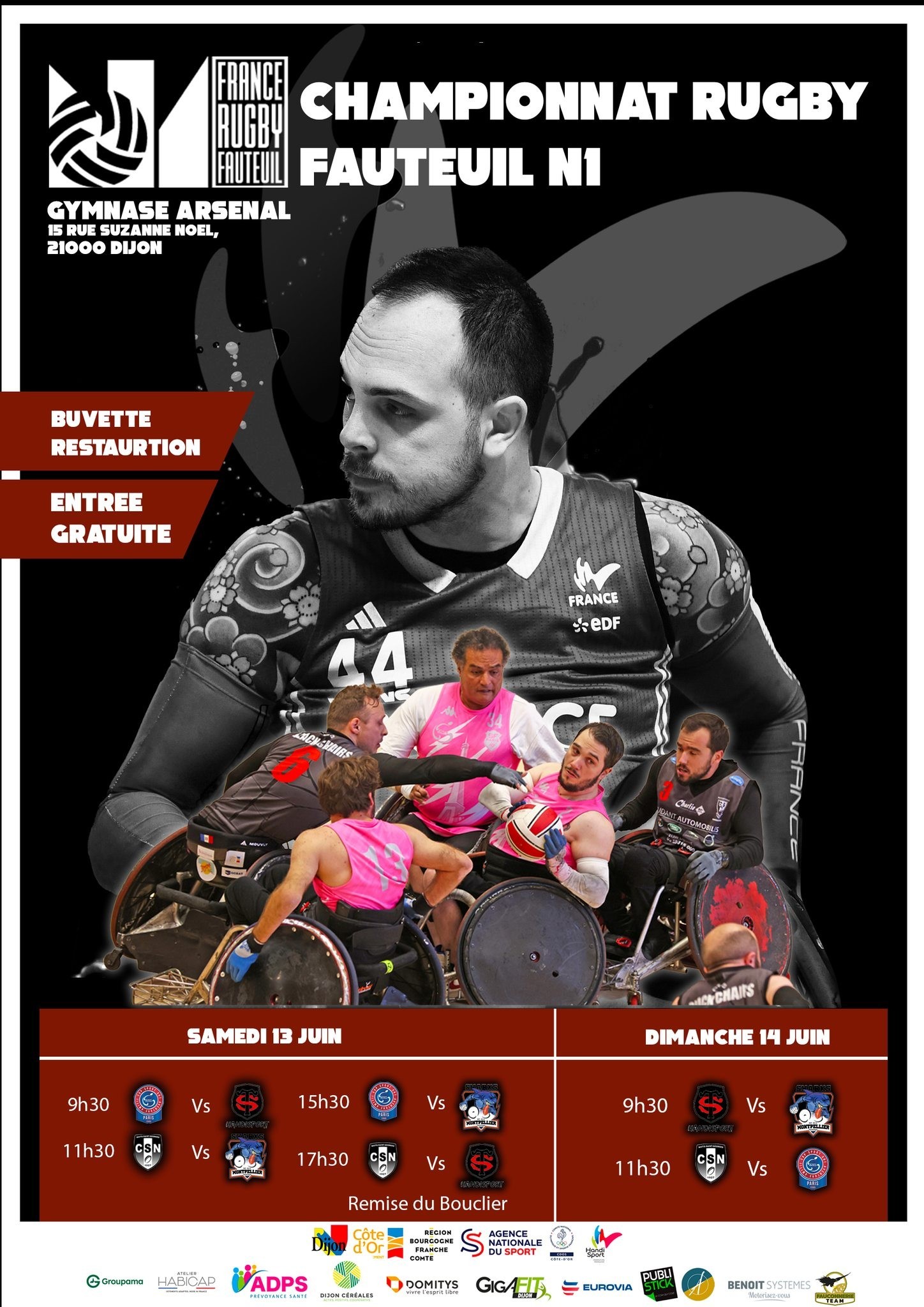 Championnat rugby fauteuil N1