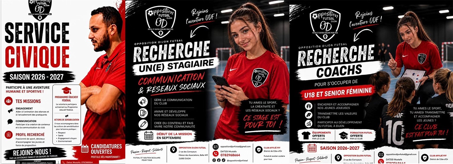 Opposition futsal recrute !