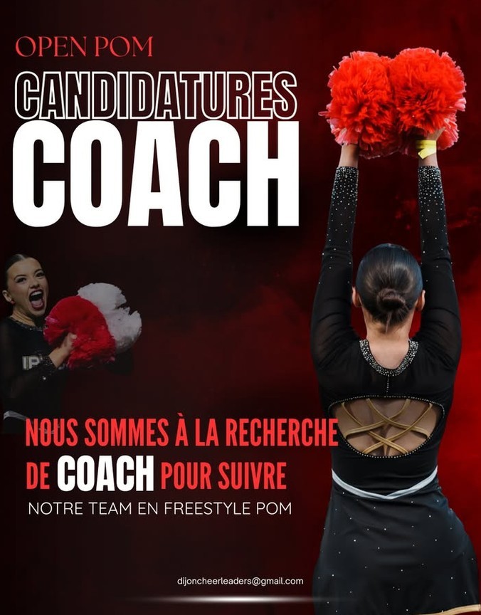Les Dijon cheerleaders sont à la recherche d'un coach