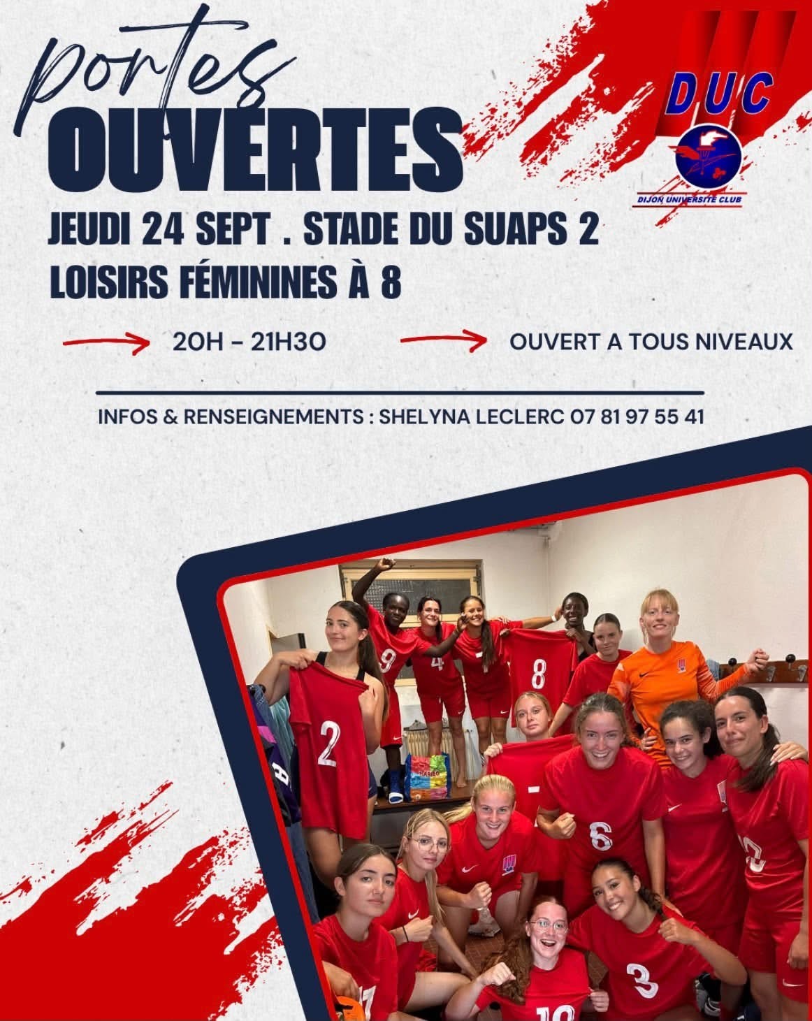 Portes ouvertes du DUC football féminin