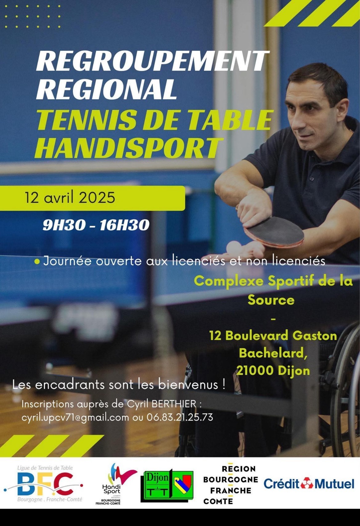 Regroupement régional de tennis de table handisport