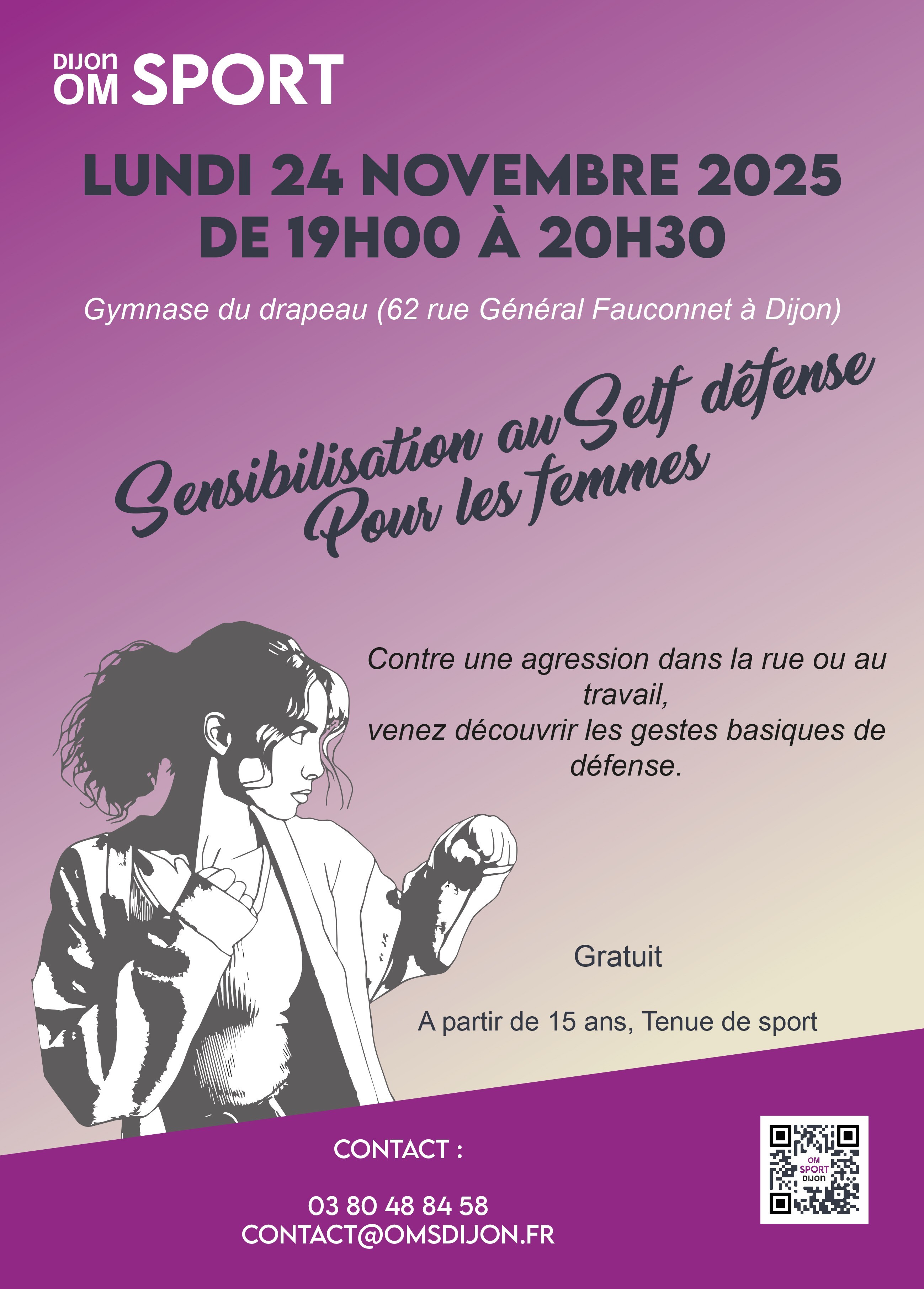 Sensibilisation au self défense pour les femmes